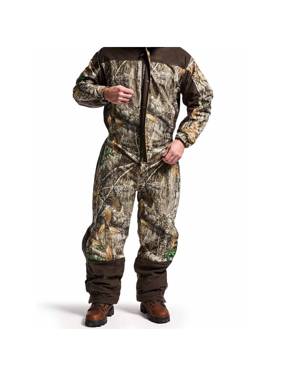 ProHunter Waterproof Insulated Camo Coveralls, Realtree Edge, Size Large(RTE)