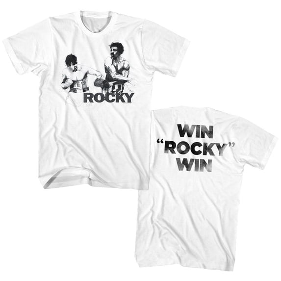 Rocky Punchy White Adult T-Shirt 6Xl ***F&B***