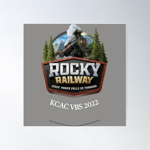 Rocky Railway Poster Wall Art, Modern Wall Decor For Living Room Bedroom, 30x30 UNFRAMED