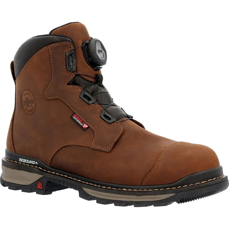 Rocky Rams Horn BOA Composite Toe Waterproof Work Boot Size 8 M