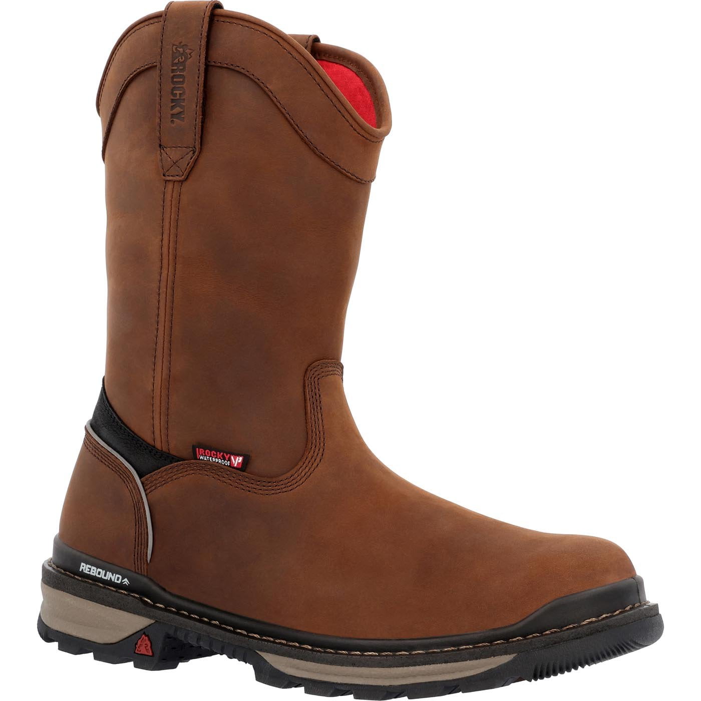 Rocky Rams Horn Waterproof Composite Toe Pull On Work Boot Walmart