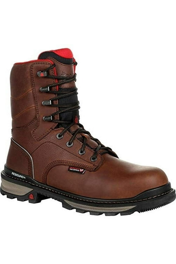 Rams Horn Waterproof Work Boot ONE SIZE DARK BROWN