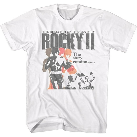 Rocky Rocky II Poster White Adult T-Shirt