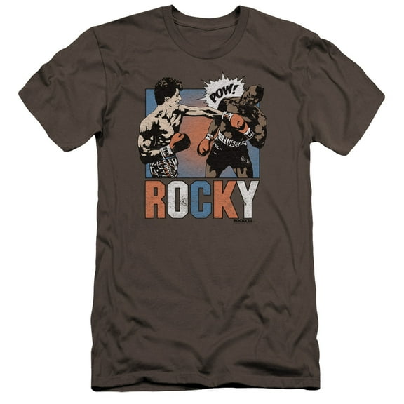 Rocky Rocky Pow Premium Adult Slim Fit 30/1 T-Shirt Charcoal