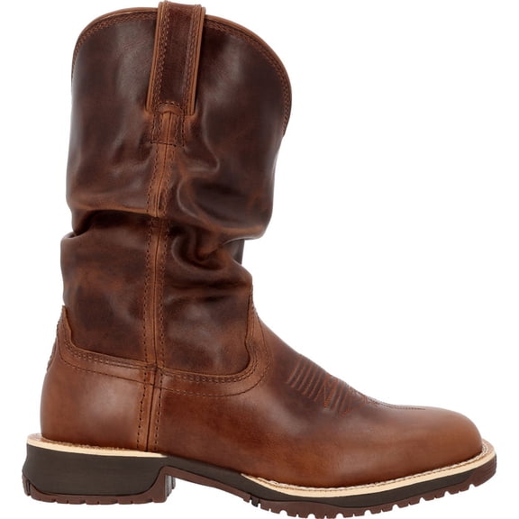Rocky Rosemary Women's 11" Western Boot, Brown, Size 6.5(W)