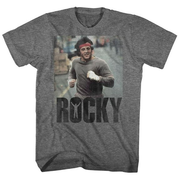 Rocky Run Rocky Graphite Heather Adult T-Shirt 5Xl