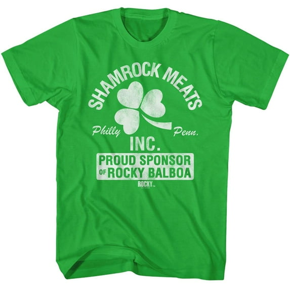 Rocky Shamrock Meats Philly Kelly Adult T-Shirt S
