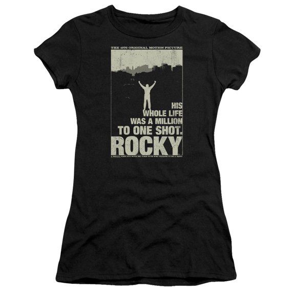 Rocky Silhouette Junior Women's T-Shirt Sheer Black