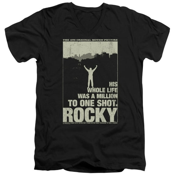 Rocky - Silhouette - Slim Fit V Neck Shirt - Large