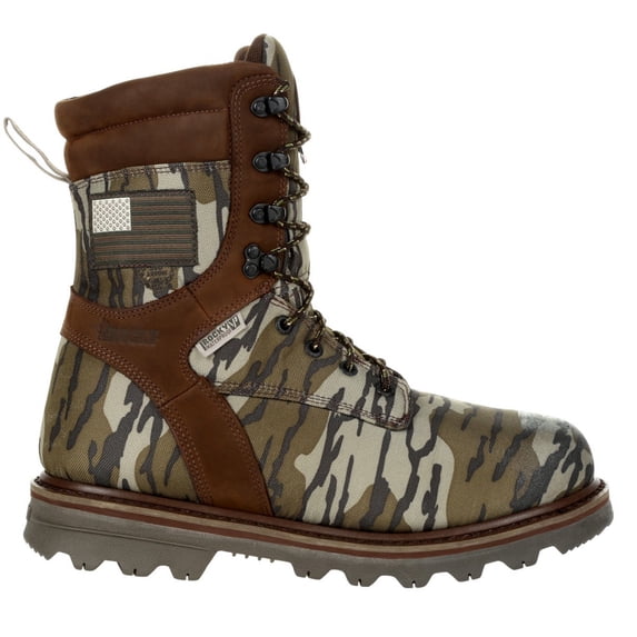Rocky Stalker Waterproof 400G Insulated Outdoor Boot, Mossy Oak Bottomland, Size 11.5(M)
