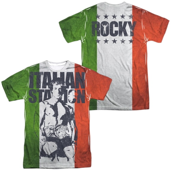 Rocky Stallion Unisex Adult Sublimated Costume T Shirt (Front/Back), 2X-Large Multicolor