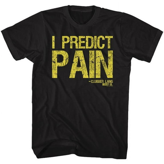 Rocky T Pain Black Adult T-Shirt 4Xl