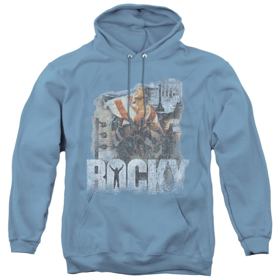 Rocky The Champion Adult Pullover Hoodie Sweatshirt Carolina Blue