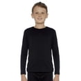 thumbnail image 1 of Rocky Thermal Underwear Shirt for Kids Base Layer Long Johns for Boys, Black Medium, 1 of 6