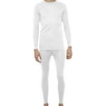 thumbnail image 1 of Rocky Thermal Underwear for Men Heavyweight Fleece Lined Thermals Men's Base Layer Long John Set (White - Heavyweight (Fleece) - Large), 1 of 6