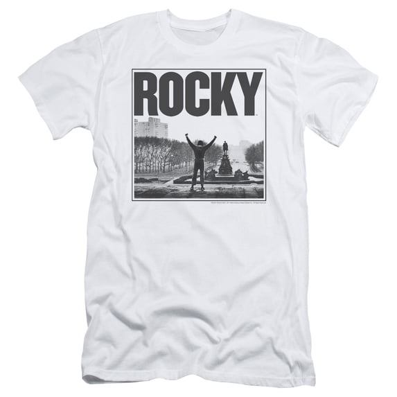 Rocky Top Of The Stairs Adult 30/1 T-Shirt White