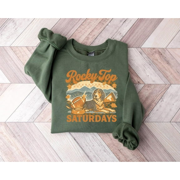 Rocky Top Tennessee Football Sweatshirt, Tennessee, Football Mascot Sweatshirt, Tennessee Lover, Tennessee Preppy Mascot Tee Tshirt All Size S-5XL