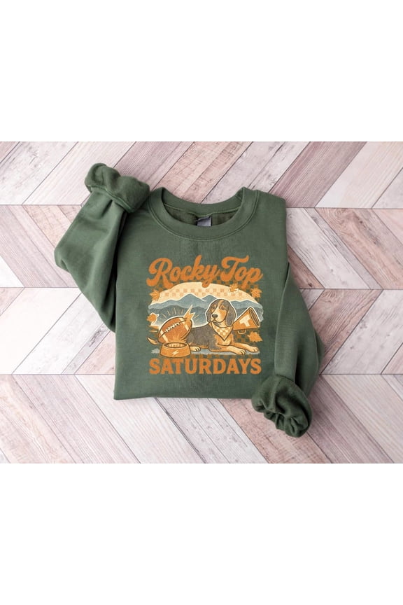 Rocky Top Tennessee Football Sweatshirt, Tennessee, Football Mascot Sweatshirt, Tennessee Lover, Tennessee Preppy Mascot Tee Tshirt All Size S-5XL
