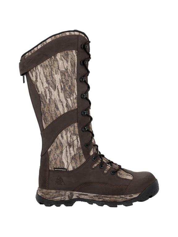 Wildcat Snake Waterproof Snake Boot, Mossy Oak Bottomland, Size 8(M)