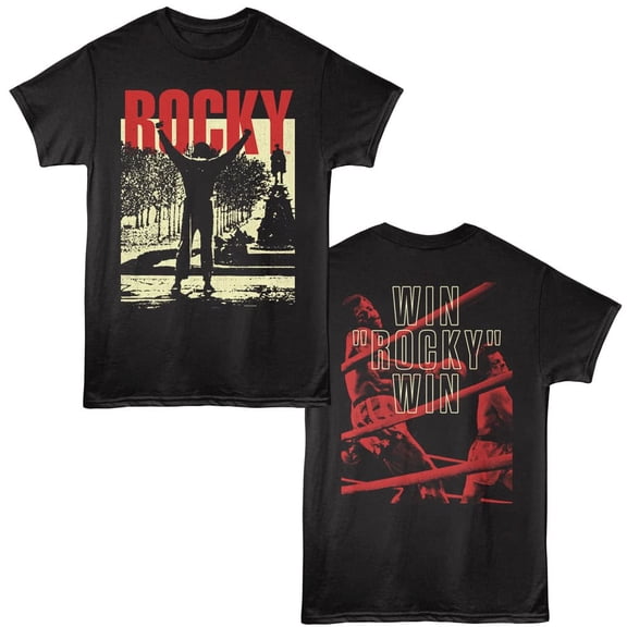 Rocky Wins by KO Apollo Creed Men's T Shirt (Black, Adult3XL)