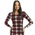 thumbnail image 1 of Rocky Women Thermal Top Shirt Base Layer for Cold Weather, White Plaid Large, 1 of 5