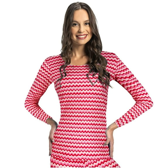 Rocky Women Thermal Top Shirt Base Layer for Cold Weather, Zigzag XL