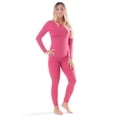 thumbnail image 1 of Rocky Women Thermal Top and Bottom Set Warmer Cold Weather Underwear Set, Mauve Pink Medium, 1 of 7