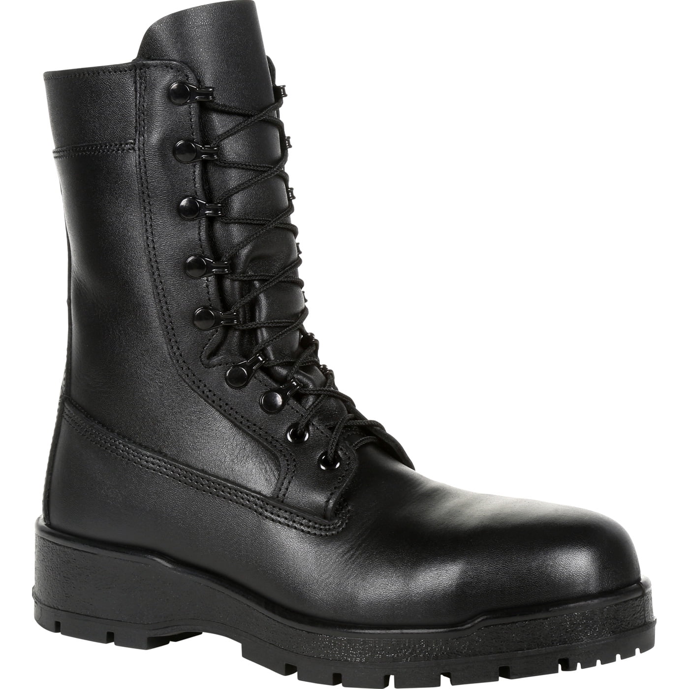 Womens black combat boots size 10 sale