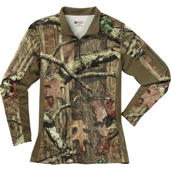 Rocky Women's SilentHunter 1/4 Zip Camo Shirt