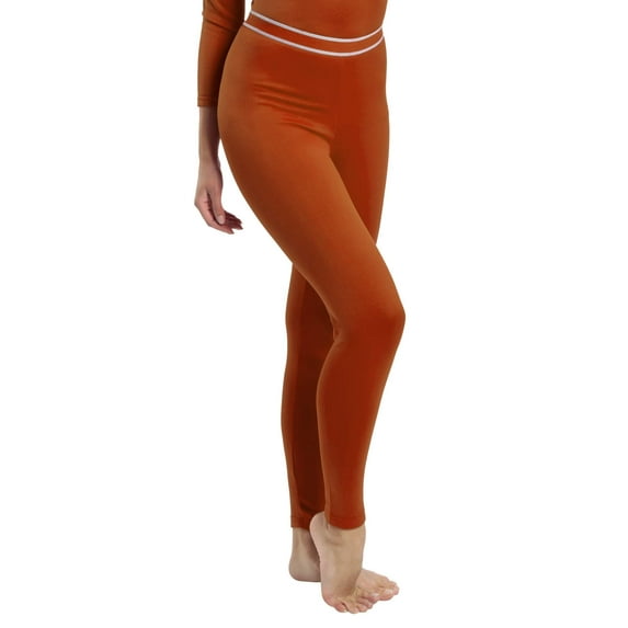 Rocky Women's Thermal Underwear Bottom Long Johns Base Layer for Cold Weather, Rust XS