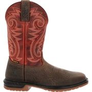 Rocky Worksmart 11" Composite Toe Waterproof Western Boot, Dark Brown, Size 10.5M