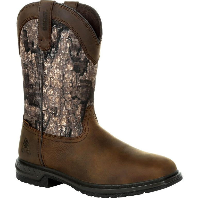 Ariat camo best sale square toe boots