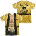 thumbnail image 1 of Rocky Yellow Robe Unisex Adult Sublimated Costume T Shirt (Front/Back), Large, 1 of 2