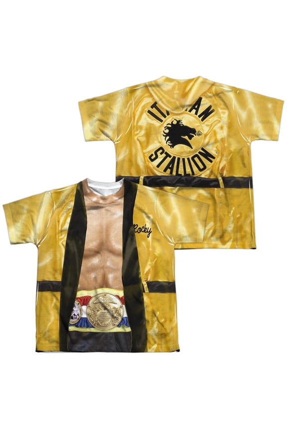 Rocky - Yellow Robe (Front/Back Print) - Youth Short Sleeve Shirt - X-Large