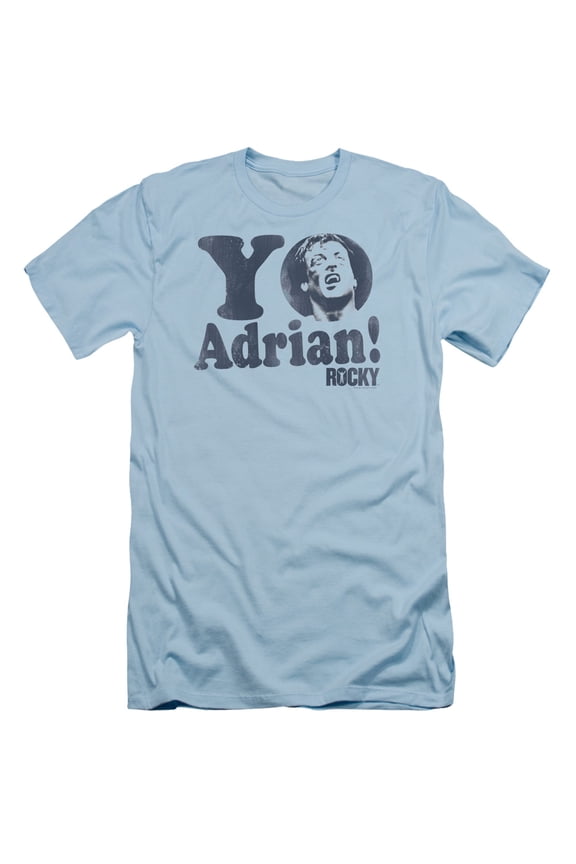 Rocky Yo Adrian Adult 30/1 T-Shirt Light Blue