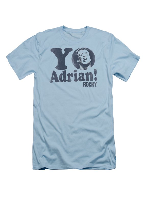 Rocky Yo Adrian Adult 30/1 T-Shirt Light Blue