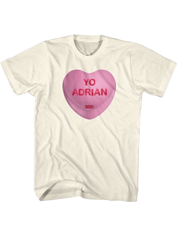 Rocky Yo Adrian Candy Heart Natural Adult T-Shirt