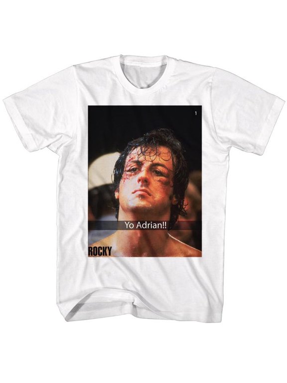 Rocky Yo Adrian Snap White Adult T-Shirt 4Xl