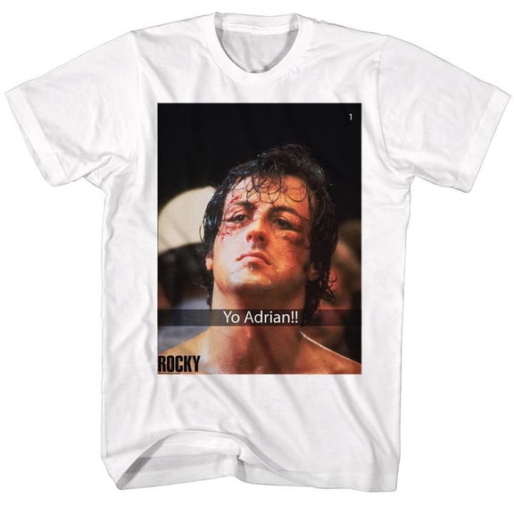 Rocky Yo Adrian Snap White Adult T-Shirt 5Xl