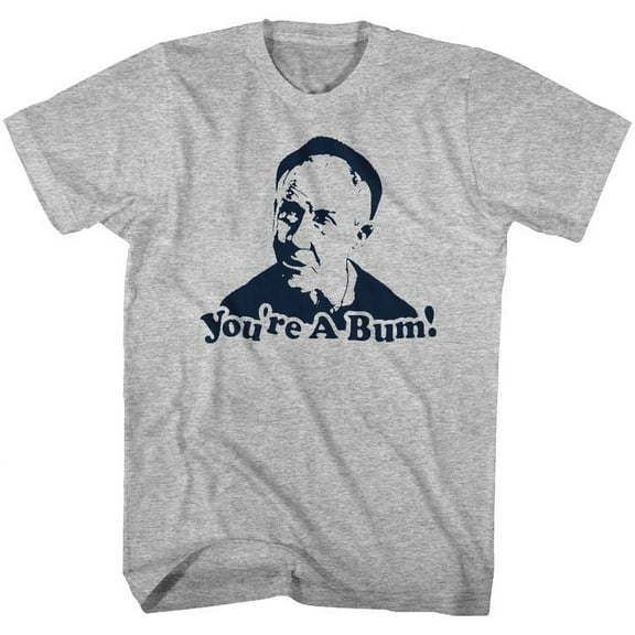 Rocky You're A Bum Gray Heather Adult T-Shirt 4Xl
