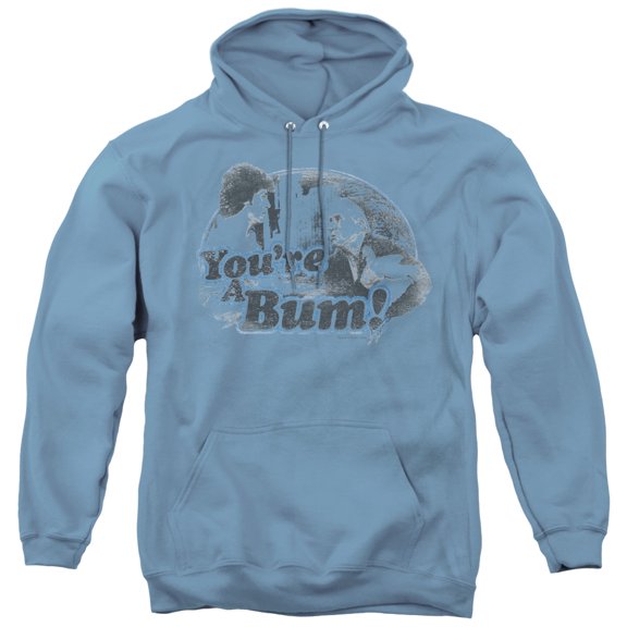 Rocky Youre A Bum Adult Pullover Hoodie Sweatshirt Carolina Blue