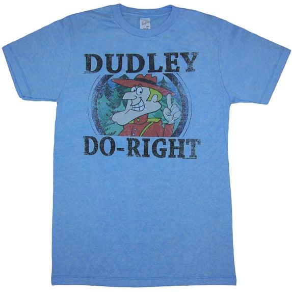 Rocky and Bullwinkle Dudley Do-Right Adult T-Shirt