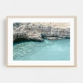 thumbnail image 1 of Rocky beach in Polignano a Mare, Italy - Polignano a Mare Apulia Italy Photography Coast Seascape Landscape Ocean Summer Scenic Oak Framed Wall Art Print 5 x 7 inches, 1 of 6