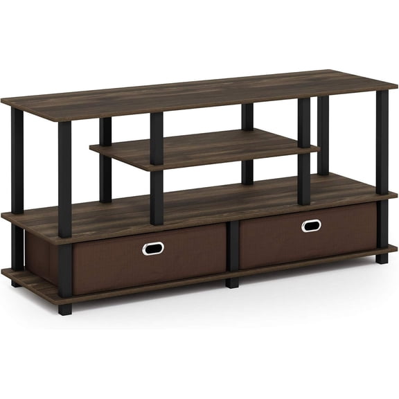 Rococo Radiance Large TV Stand Fits TV up to 55 Inches with Storage Bin Dimensions 15.55D x 47.63W x 22.79H Inches