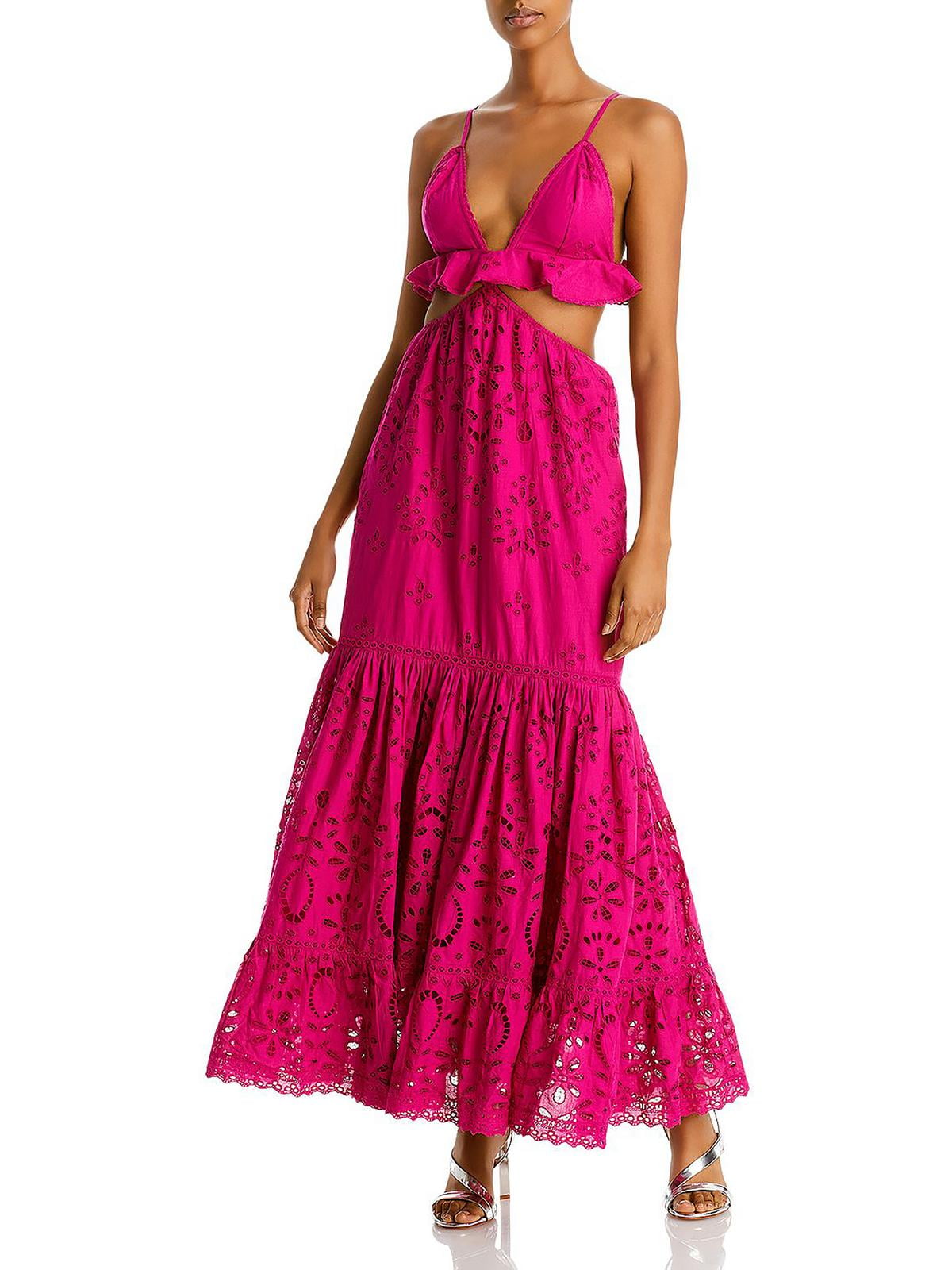 open lace back dress Rococo Sand Flared Maxi Dress  TrenLend