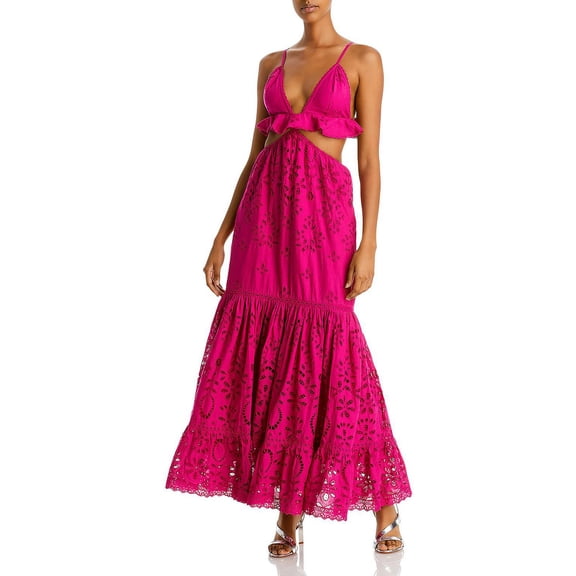 Rococo Sand Womens Sasha Cut-Out Long Maxi Dress