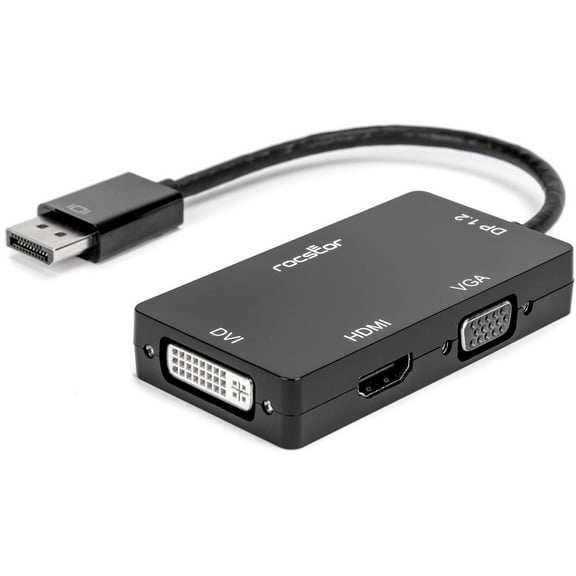 Rocstor Premium 3-in-1 DisplayPort to HDMI/VGA/DVI Converter Adapter Y10A259B1