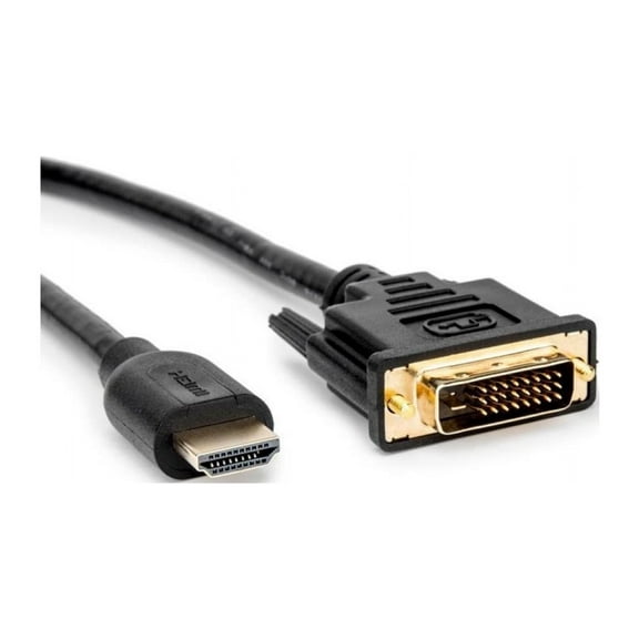 Rocstor Premium HDMI to DVI-D Cable - M/M - 6 ft - 1 x DVI-D Male - 1 x Male HDMI - Gold-plated Contacts - Black - 6 ft (2m) DVI/HDMI Video Cable for Notebook, Audio/Video Device, Home Theater Syst...