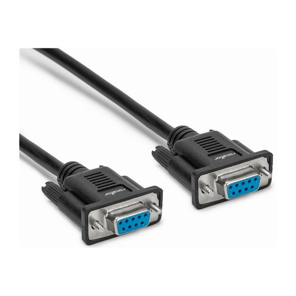 Rocstor Y10C879-B1 3.28ft [1m] Db9 R232 Cable Adap Db9 Rs232 Serial Null Modem - F/f