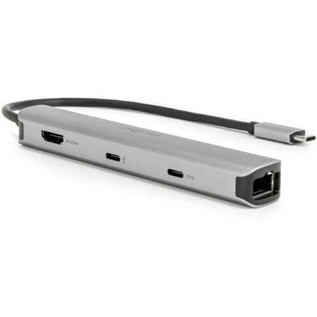 Rocstor Premium Slim Docking Station - for Desktop PC/Notebook/Tablet/Smartphone/Monitor/Mouse/Keyboard - Charging Capability - Memory Card Reader - SD, microSD - USB Type C - 4K @ 60Hz, 4K - 3840 ...